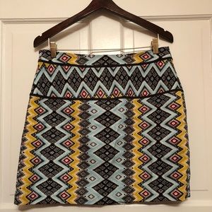 Loft Boho Shift Skirt